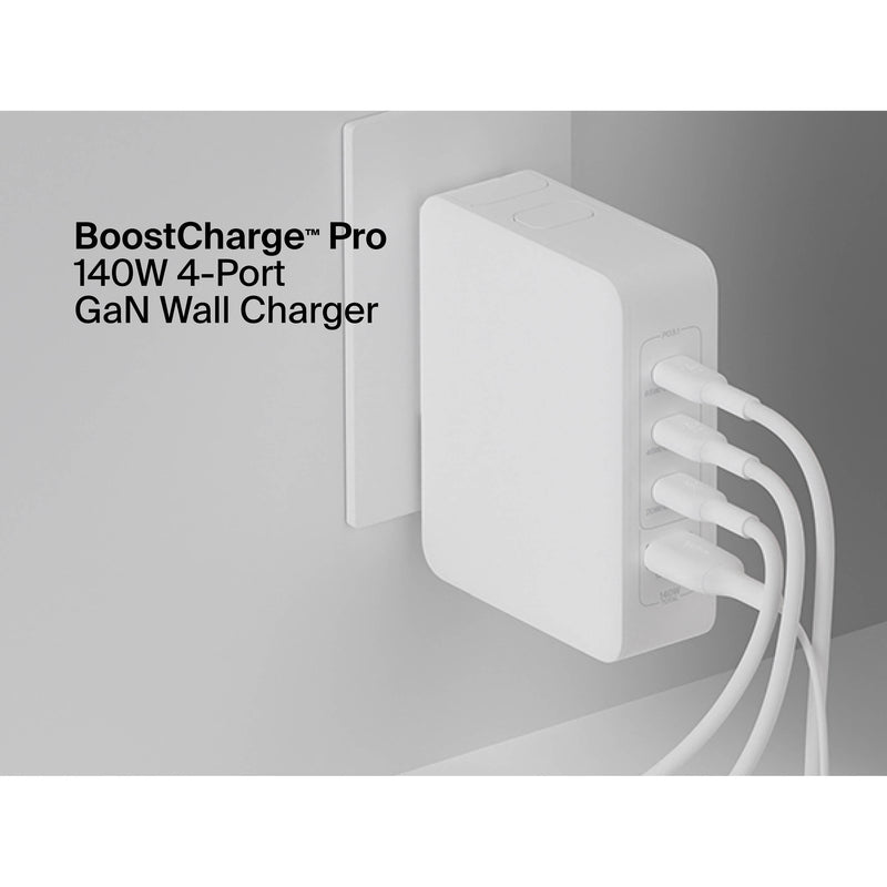 Belkin BoostCharge Pro 140W 4-Port GaN USB Wall Charger