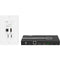 Alfatron 2 x 1 Switcher and HDBaseT Wall Plate Transmitter Kit with HDMI and USB-C Input (230')