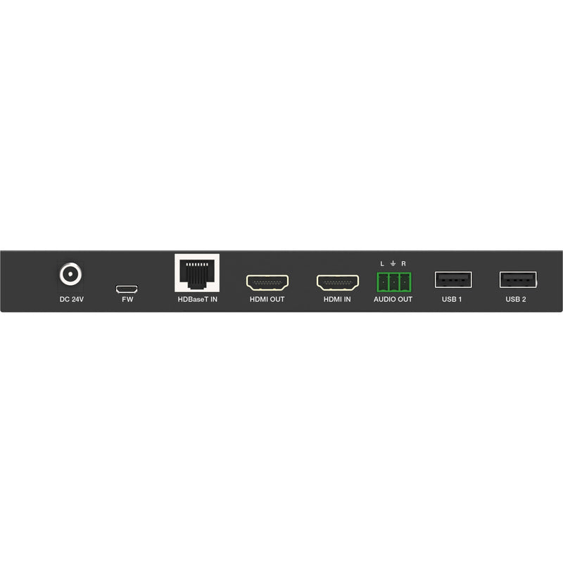 Alfatron 2 x 1 Switcher and HDBaseT Wall Plate Transmitter Kit with HDMI and USB-C Input (230')