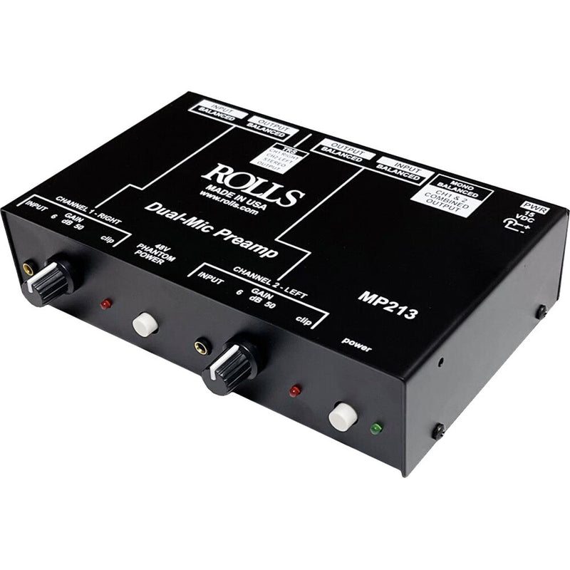 Rolls MP213 Two-Channel Microphone Preamp