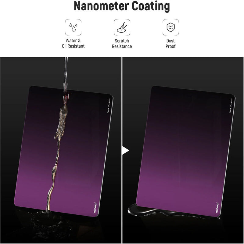 Neewer Square ND1.8 Filter (4 x 5.65", 6-Stop)