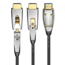 Alfatron 4K HDMI Fiber Cable with Detachable Heads (100')