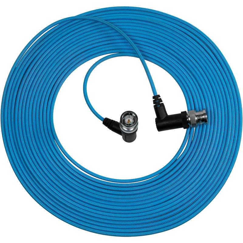 Kondor Blue Ultra-Thin 6G-SDI Right-Angle BNC Cable (25')