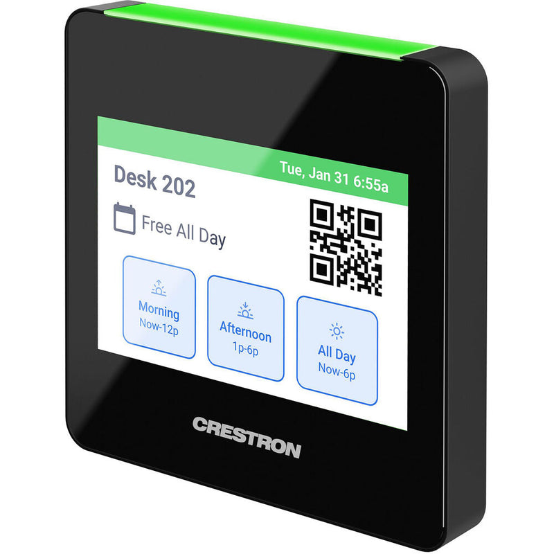 Crestron 3.5" Desk Scheduling Touchscreen (Black Textured)