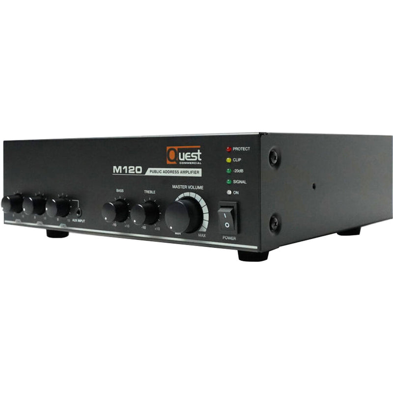 Quest Commercial M120 120W Amplifier and Mixer