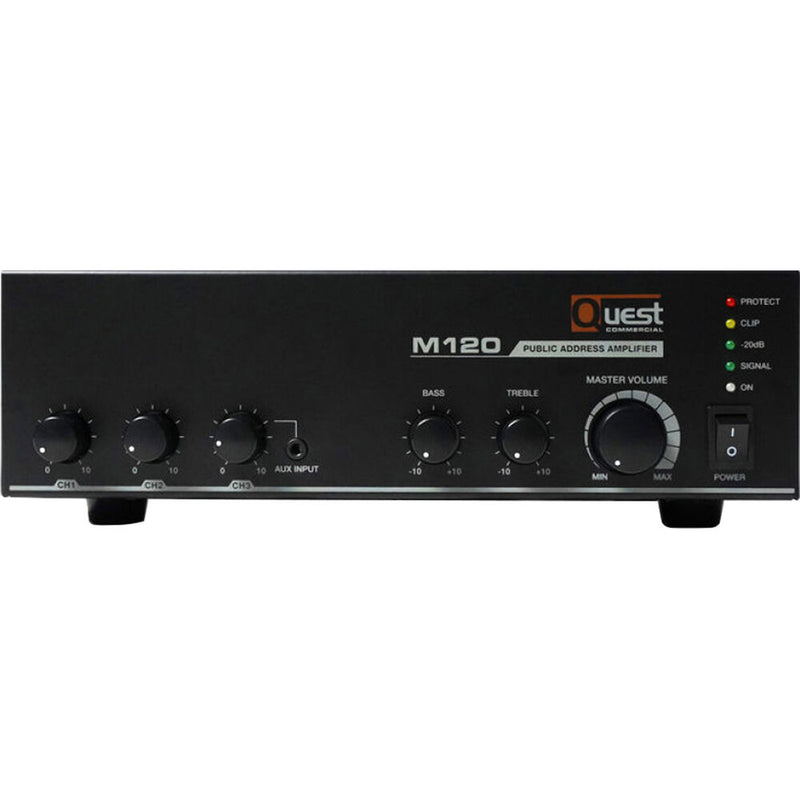Quest Commercial M120 120W Amplifier and Mixer