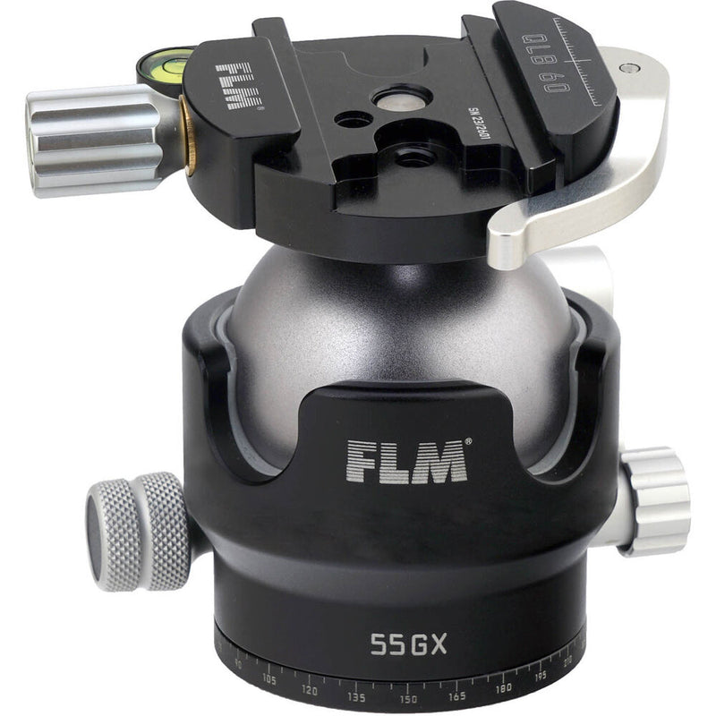 FLM 55GX Centerball Tripod Head&nbsp;with QLB-60 QR Clamp