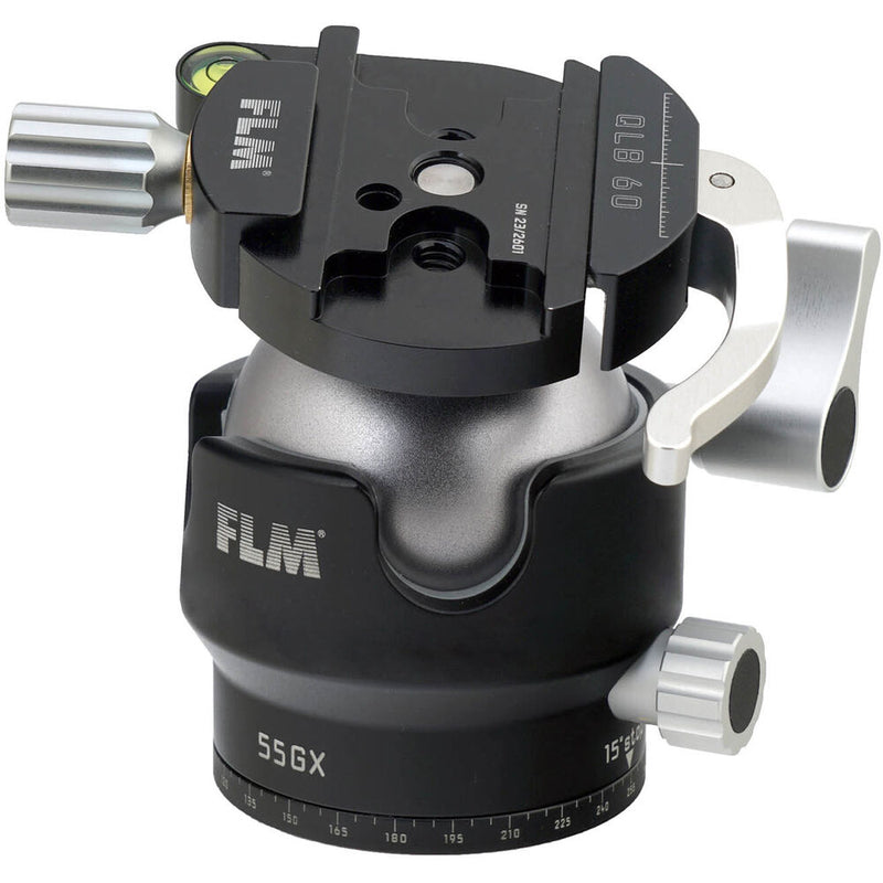 FLM 55GX Centerball Tripod Head&nbsp;with QLB-60 QR Clamp