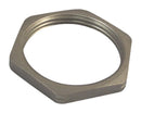 LAPP 52003520 Locknut, Skindicht® SM, PG13.5, Brass, Nickel, 3 mm, SKINDICHT SM Series