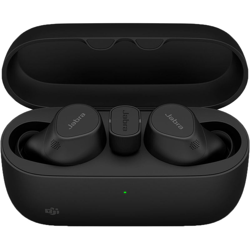 Jabra Evolve2 Buds USB-A MS Earbuds with USB-A Bluetooth Dongle for Microsoft Teams and Wireless Charging Pad