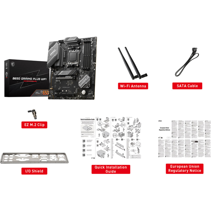 MSI B650 GAMING PLUS WIFI AM5 ATX Motherboard