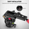 Neewer GM001 Video Tripod Fluid Head with Plate and Handle