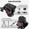 Neewer GM001 Video Tripod Fluid Head with Plate and Handle