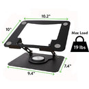 Uncaged Ergonomics Swivel Laptop Stand 2.0 (Space Gray)