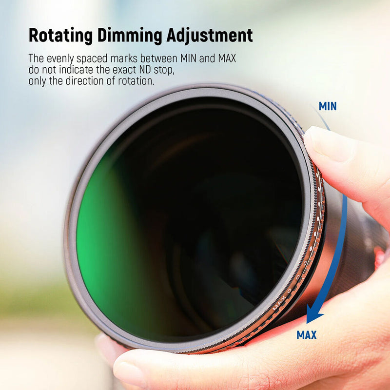 Neewer ND3-ND1000 Variable ND Filter (77mm, 1.5 to 10-stop)