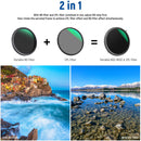 Neewer 2-in-1 Variable ND2-ND32 & CPL Filter (46mm, 1 to 5-Stop)