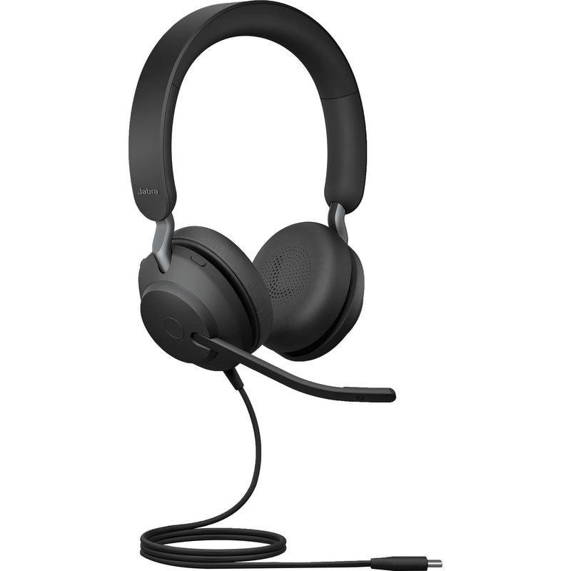 Jabra Evolve2 40 SE Mono Wired On-Ear Headset (Microsoft Teams, USB-C, Black)