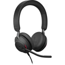 Jabra Evolve2 40 SE Stereo Wired On-Ear Headset (Unified Communications, USB-C, Black)