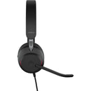 Jabra Evolve2 40 SE Stereo Wired On-Ear Headset (Unified Communications, USB-C, Black)