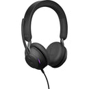 Jabra Evolve2 40 SE Stereo Wired On-Ear Headset (Unified Communications, USB-C, Black)
