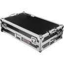Odyssey Flight Zone Glide Style Flight Case with Wheels for RANE FOUR DJ Controller (Silver on Black)