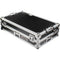 Odyssey Flight Zone Glide Style Flight Case with Wheels for RANE FOUR DJ Controller (Silver on Black)