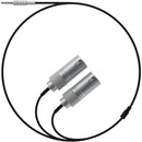 teenage engineering 3.5mm TRS Male to Dual XLR-Male Textile Field Audio Y-Cable (3.9')
