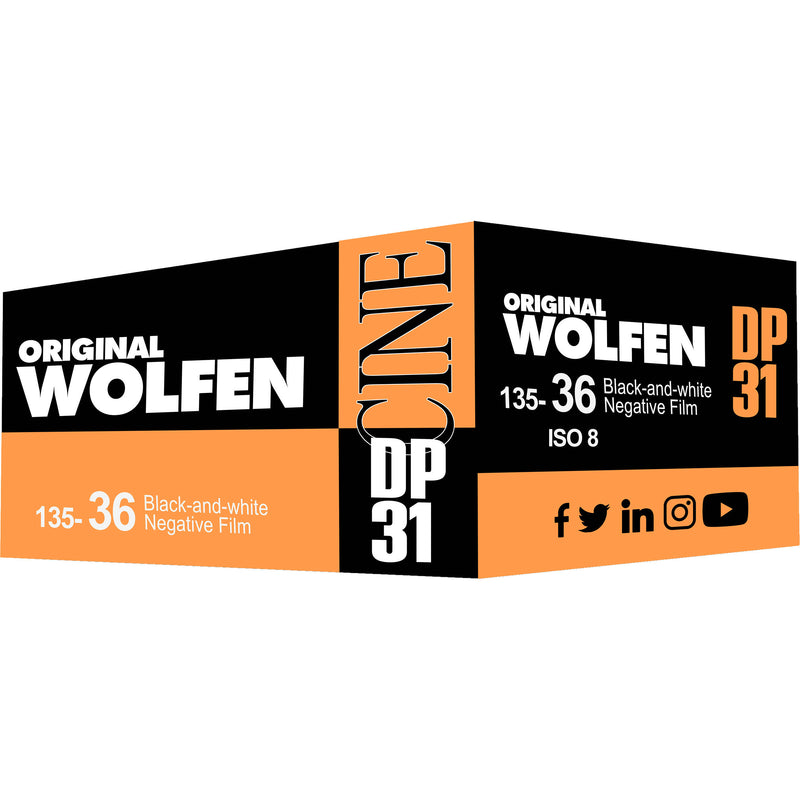 Wolfen DP31 Black and White Film (35mm Roll Film, 36 Exposures)