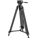 SmallRig Heavy-Duty Video Tripod, Fluid Head, and Dolly Kit
