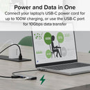 Plugable 4-in-1 100W USB-C Hub (Silver)