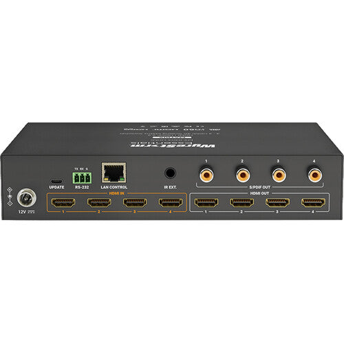 WyreStorm MX-0404-HDMI 4K60 HDR 4x4 HDMI Matrix with Audio De-Embedding