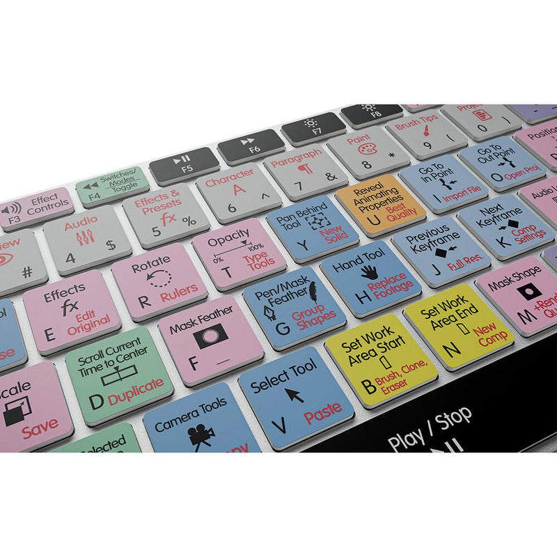 KB Covers After Effects Backlit Pro Aluminum Keyboard (Windows)