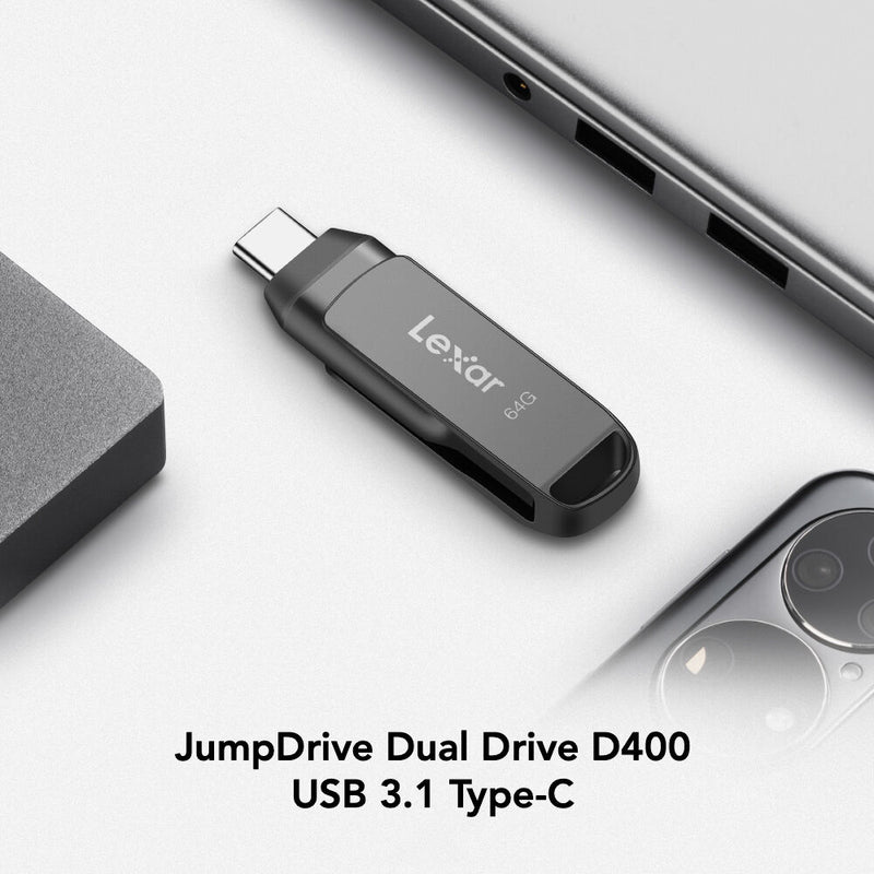 Lexar 64GB JumpDrive Dual Drive D400