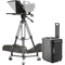 ikan Professional 17" SDI Teleprompter, Tripod, and Dolly Kit with Hard Travel Case