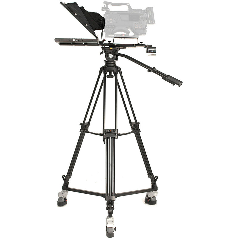 ikan Professional 17" HDMI Teleprompter, Tripod, and Dolly Kit