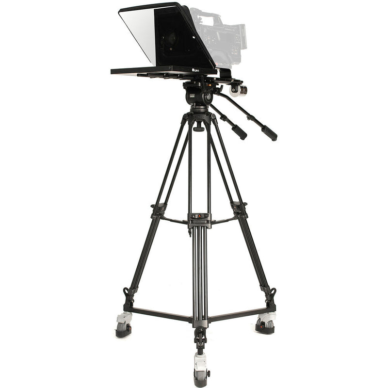 ikan Professional 17" HDMI Teleprompter, Tripod, and Dolly Kit with Hard Travel Case