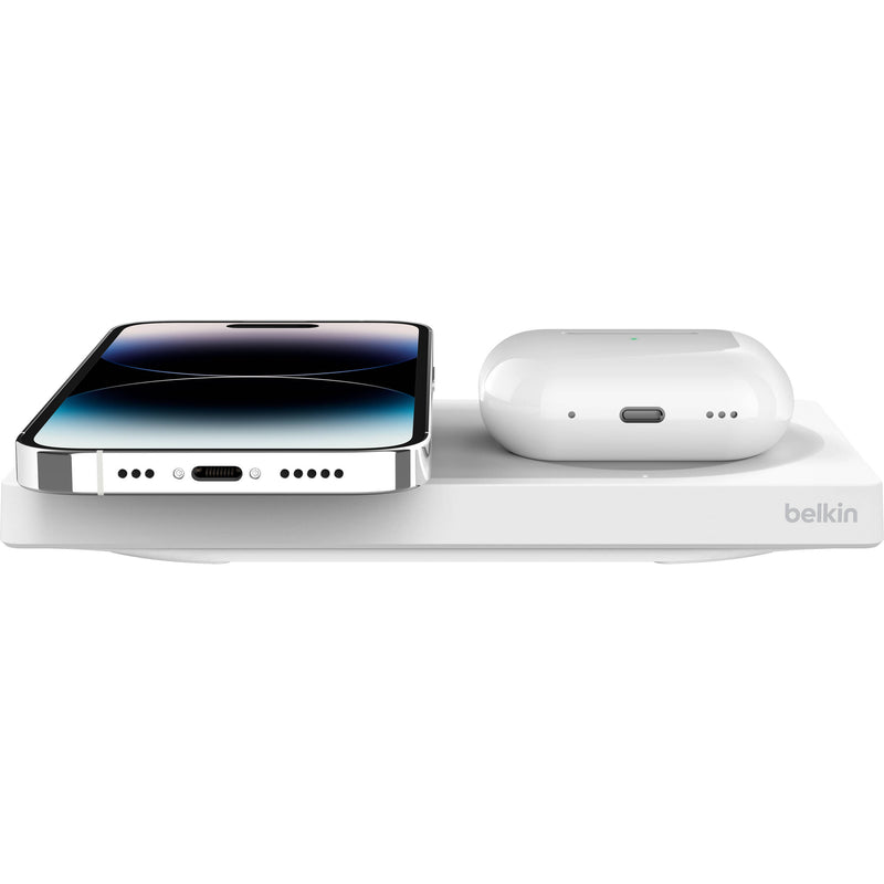 Belkin BoostCharge Pro 2-in-1 20W Wireless Charging Pad (White)