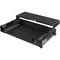 Odyssey I-Board Flight Case with Glide Style Laptop Platform and Wheels for Rane Four (All Black, 1 RU)