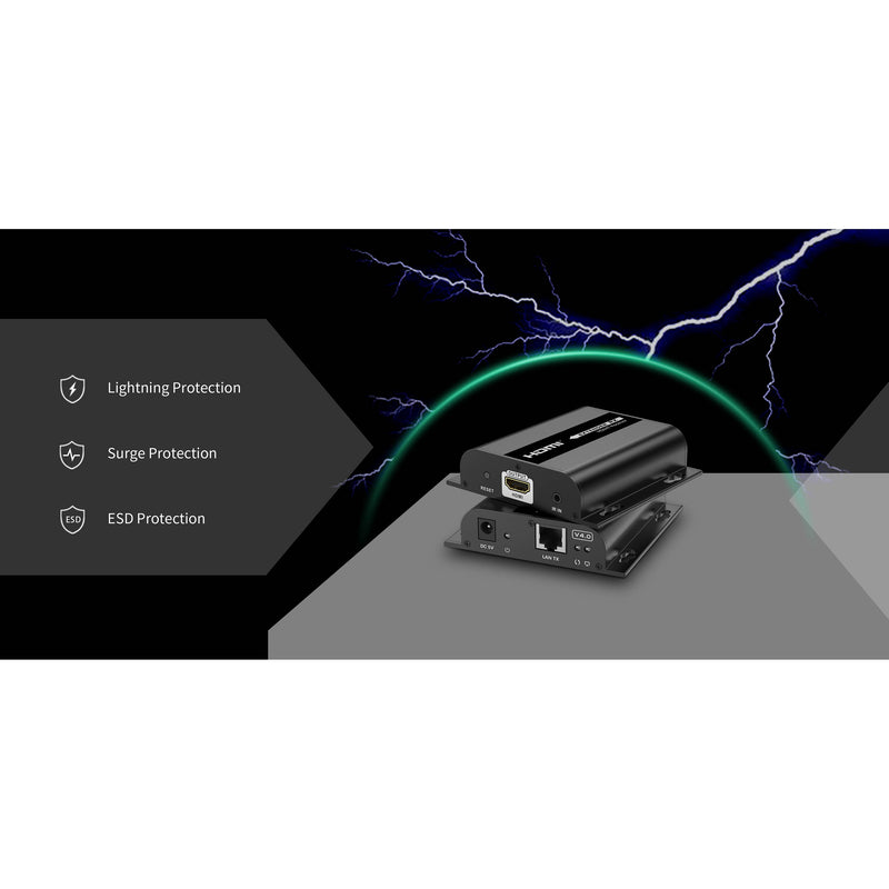 Translite Global TL-HE989 HD HDMI over IP Extender Kit (395')