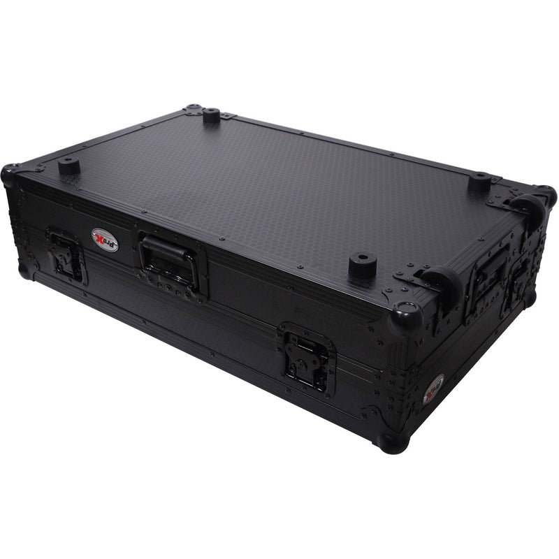 ProX ATA Flight Style Road Case for Pioneer DDJ-FLX10 DJ Controller with Laptop Shelf (All Black)