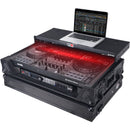 ProX ATA Flight Style Road Case for Pioneer DDJ-FLX10 DJ Controller with Laptop Shelf (All Black)