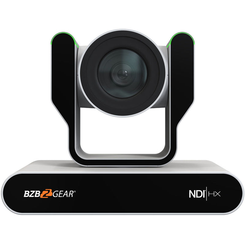 BZBGEAR Live Streaming NDI|HX3 PTZ Camera with Auto-Tracking, Tally & 30x Zoom (White)