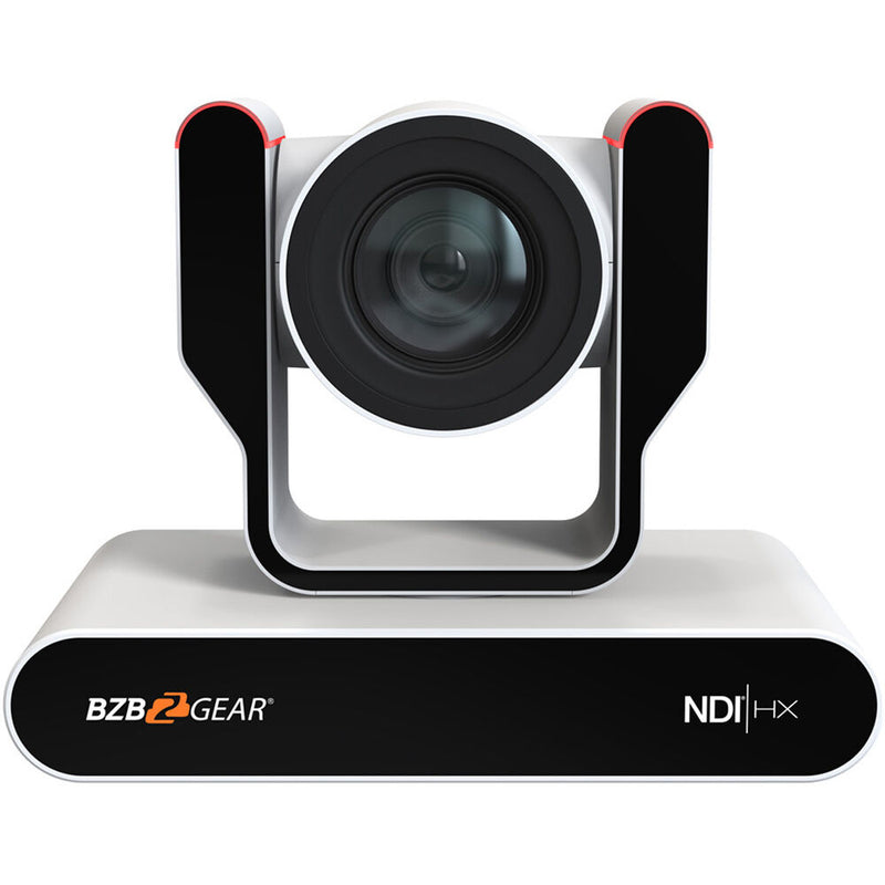 BZBGEAR Live Streaming NDI|HX3 PTZ Camera with Auto-Tracking, Tally & 20x Zoom (White)