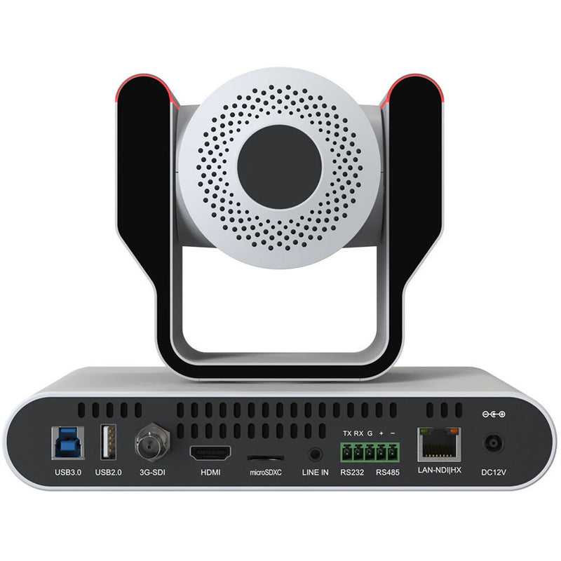 BZBGEAR Live Streaming NDI|HX3 PTZ Camera with Auto-Tracking, Tally & 30x Zoom (White)