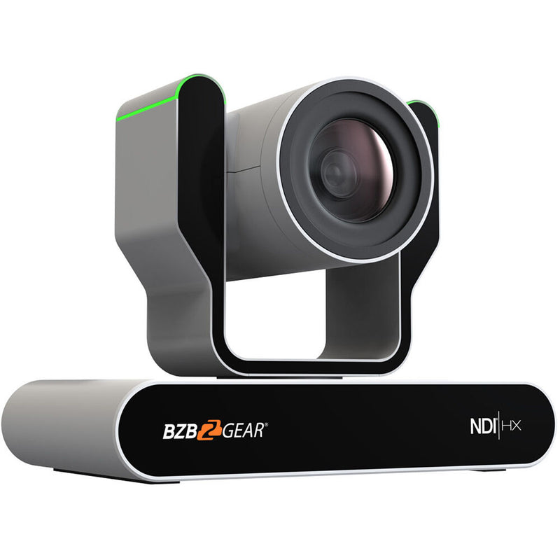 BZBGEAR Live Streaming NDI|HX3 PTZ Camera with Auto-Tracking, Tally & 30x Zoom (White)
