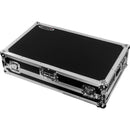 Odyssey Glide-Style Flight Case with Wheels and Laptop Platform for Pioneer DDJ-Rev7 (Black with Silver Hardware)