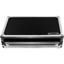 Odyssey Glide-Style Flight Case with Wheels and Laptop Platform for Pioneer DDJ-Rev7 (Black with Silver Hardware)