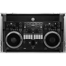 Odyssey Glide-Style Flight Case with Wheels and Laptop Platform for Pioneer DDJ-Rev7 (Black with Silver Hardware)