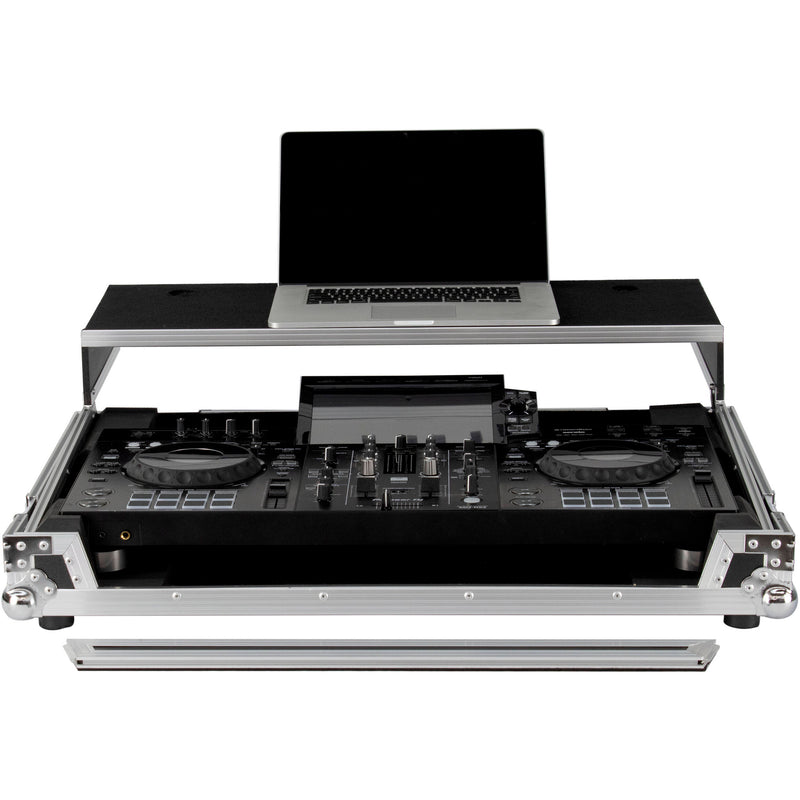 Odyssey Glide-Style Flight Case with Wheels for Pioneer XDJ-RX3 (Black / Silver)
