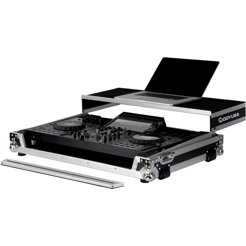 Odyssey Glide-Style Flight Case with Wheels for Pioneer XDJ-RX3 (Black / Silver)